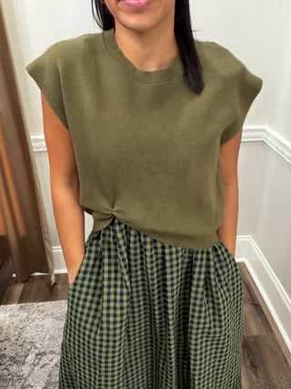 Wren Gingham Midi Dress Set