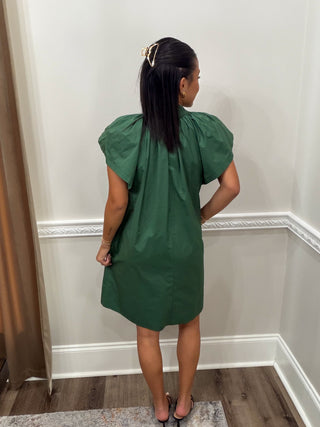 Merritt Flutter-Sleeve Mini Dress
