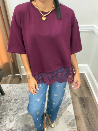 The Delaney Lace Layered Top