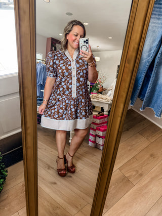 Fall Floral Dress
