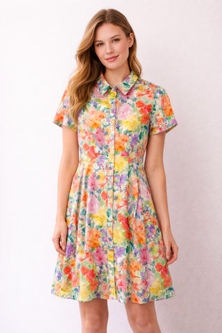 Meadow Market Button Dress