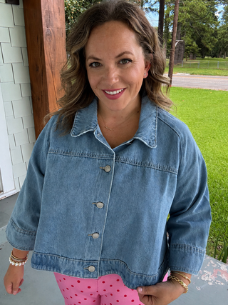 Hartley Cropped Denim Jacket