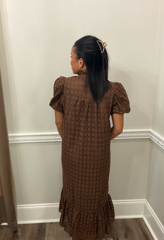 Camille Eyelet Midi Dress