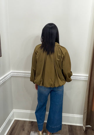 The Marlowe Gathered Jacket