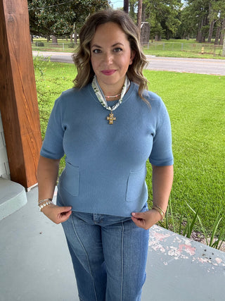 Marlowe Pocket Knit Top