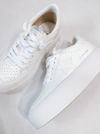 White Chunky Vintage Havana Sneakers