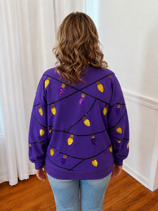 His Christmas Lights Sparkle Sweatshirt