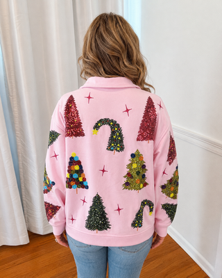 Wacky Tacky Tree Sparkle Pullover