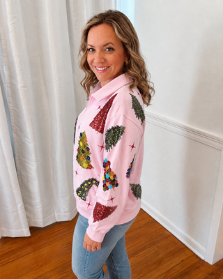 Wacky Tacky Tree Sparkle Pullover