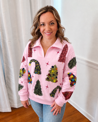 Wacky Tacky Tree Sparkle Pullover