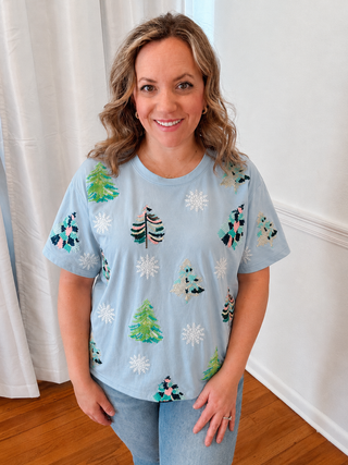 Winter Pines Sparkle Tee