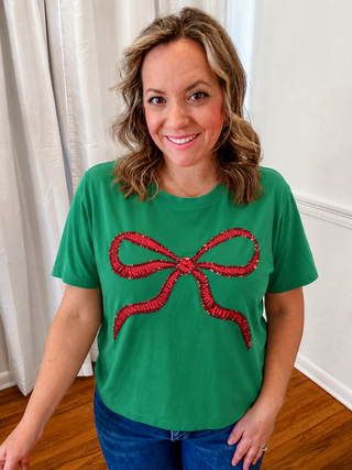 Wrap Me Up Again Sparkle Tee (Pre-Order)