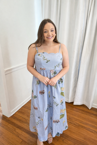 Petals in the Breeze Midi Dress