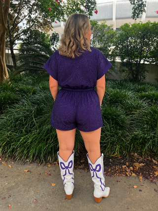 Purple Reign Windbreaker Romper (Runs Small)