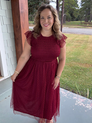 Willow Tulle Midi Dress