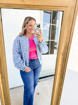 Floral Bloom Denim Jacket