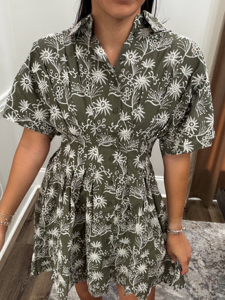 Laurel Botanical Mini Dress