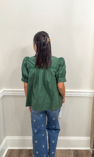 Winslow Pintuck Lace Blouse
