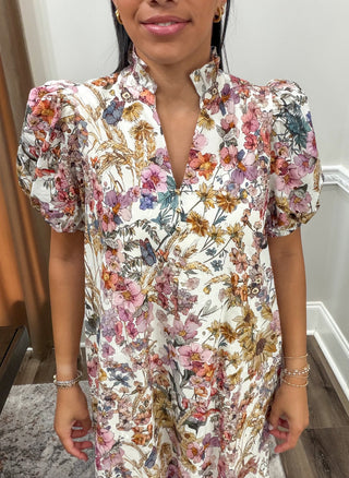 Meadow Muse Floral Midi Dress