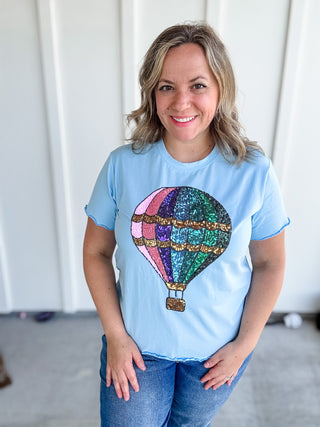 Up & Away Sequin Tee