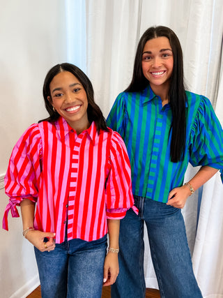 Palm Coast Stripe Blouse