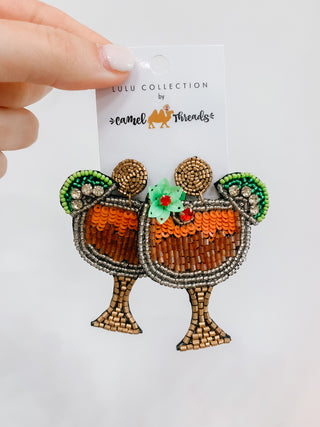 Cocktail Beaded Earrings
