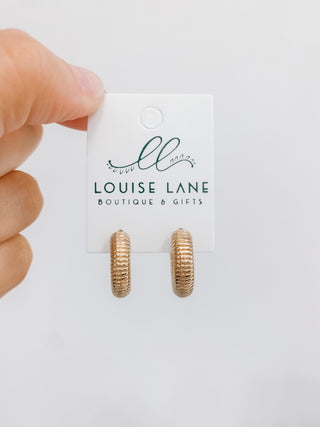 Chunky Textured Hoops