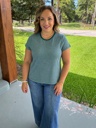 Everly Micro-Stripe Tee