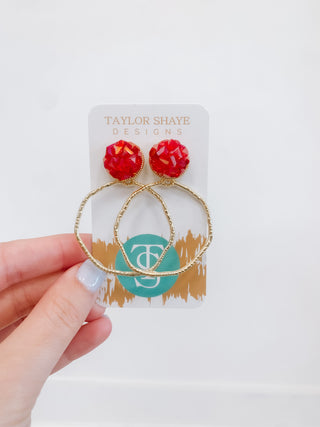 Glass Hoops: Red