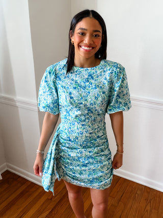 Bluebell Ruched Floral Dress
