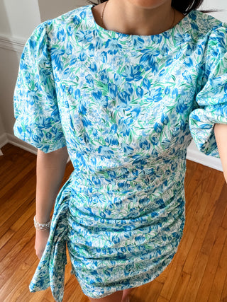 Bluebell Ruched Floral Dress