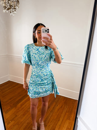 Bluebell Ruched Floral Dress