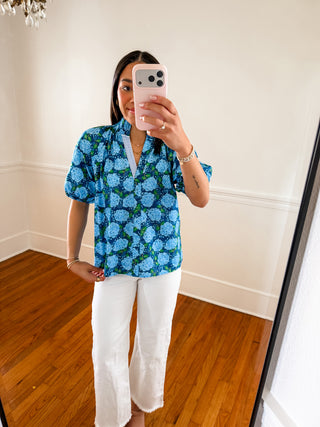 Bluebell Breeze Floral Top