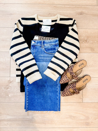 The Parisian Stripe Cardigan