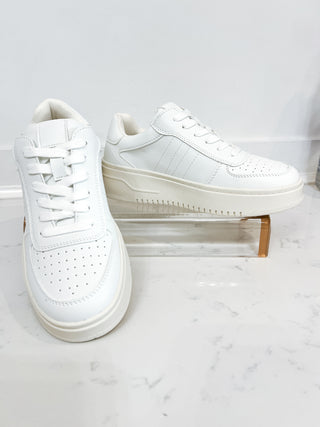 Pregame white sneakers