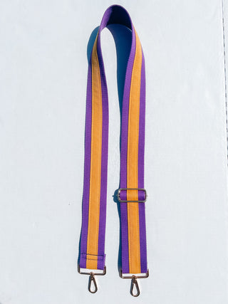 Purple & Gold Adjustable Purse Strap