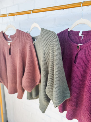The London Knit Poncho Top