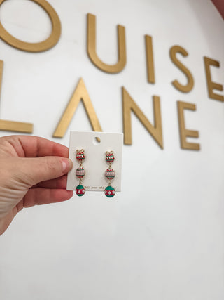 Holiday Ornament Drop Earrings