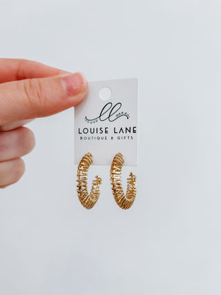 Wrap Around Gold Hoops