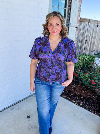 The Paisley Peony Blouse