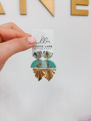 Clay Brass Earring