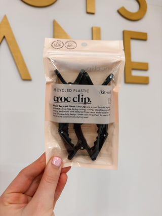 No Slip Crocodile Clip 3pc - Black