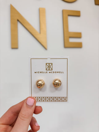 Grenada Shiny Gold Earrings