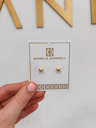 Grenada Brushed Gold Earrings