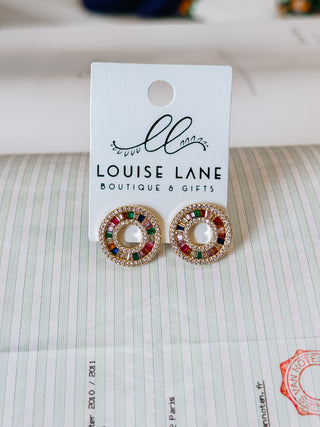 Rainbow Donut Earrings
