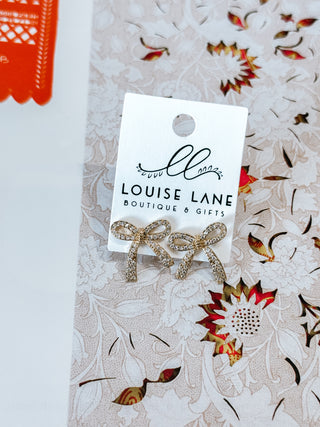 Simply and Sassy Bow Earrings
