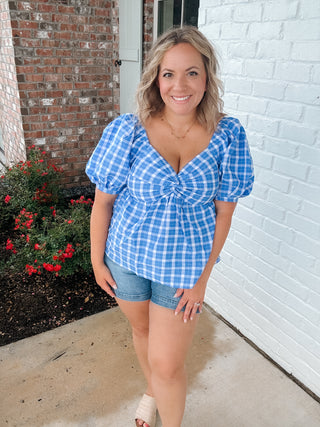 Summer Blue Blouse