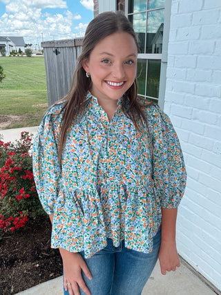 Cirtus Garden Blouse