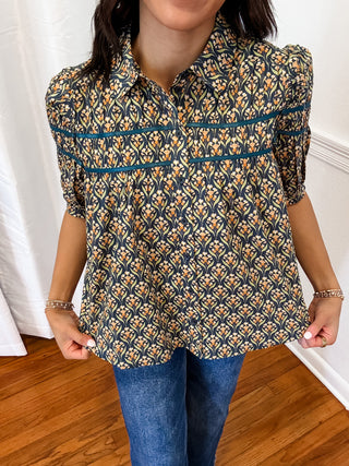 Olive Trellis Top