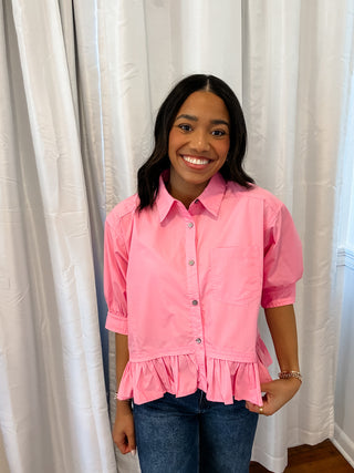 Sunny Disposition Peplum Top